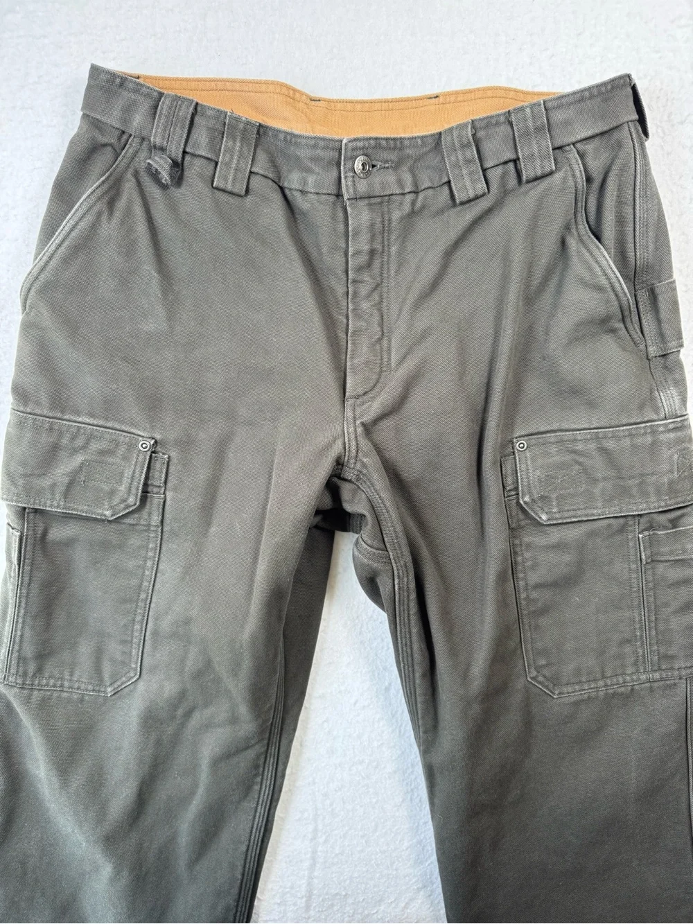 Duluth Trading Co Fleece Lined Pants Men’s 38x30 Brown Utility Workwear